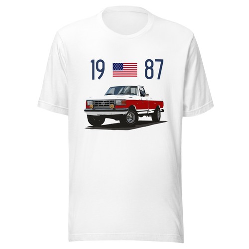1987 ford f150 red - ford, white