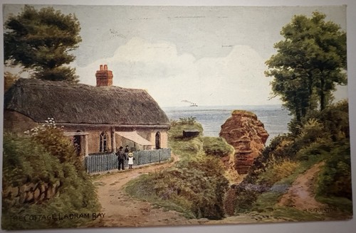 The cottage ladram bay art - ladram,