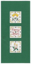 Christmas Candle card cross