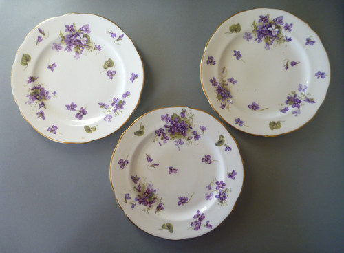 Hammersley violets 3 dessert - -,