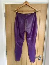 Libidex - Latex Rubber Leggings - Female - Translucent purple - Extra Large