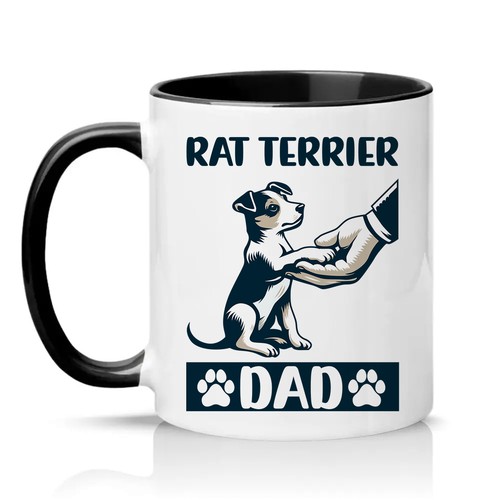 Rat terrier dad mens 11oz - dad,