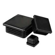UK Black/Square Plastic End