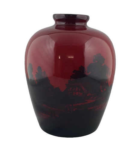 Royal doulton flambe vase - royal,