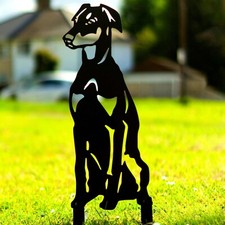 Lurcher Silhouette Gift Dog Owner Her Him Garden Ornament Statue Home Decoration