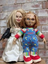vintage chucky and chuckys bride dolls