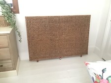 TIKI. Rattan Cane Double Headboard. Cottage Core.Excellent/VGC..FIT 4’6”  BED.