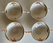 Twin handled soup bouillon - soup, /