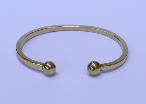 Square wire torque bangle - wire, 9ct