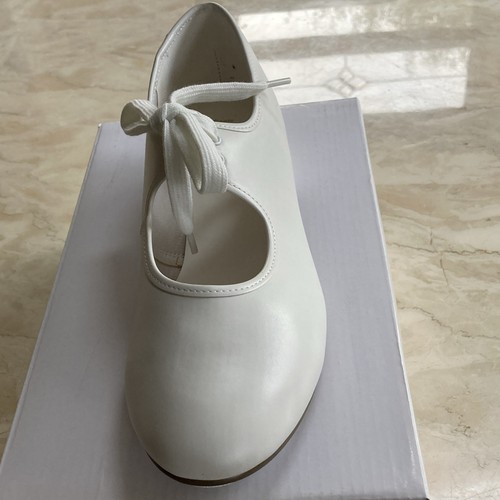 White low heel tap dancing - pu,