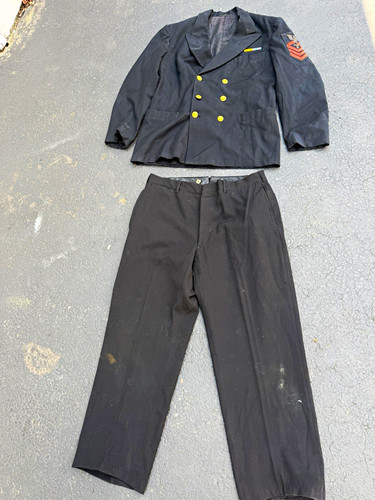 Vintage usn uniform jacket and - usn,