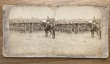 Vintage Photograph, Stereoscopic, Military, Scottish Highlanders, London, 1897