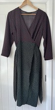 Zara M Wrap Dress Midi Polka