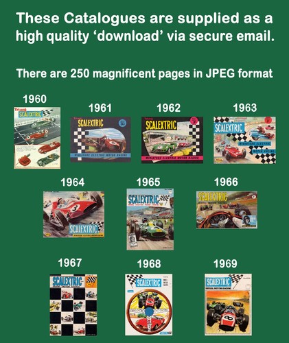 Scalextric catalogues 1960 - scalextric,