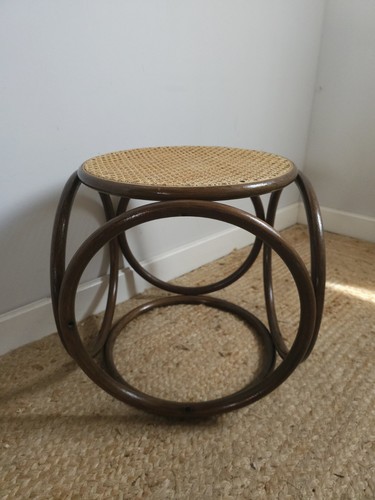 Mid century thonet wicker side - century,