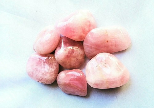 Rose quartz large tumblestone - rose,