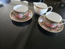 Wedgewood Clio Design. 2 Cups 2 Saucers and Milk Jug. Never Used. Excellent Cond