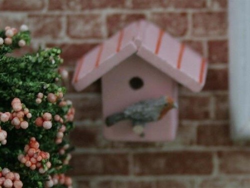 Pink bird box - pink,