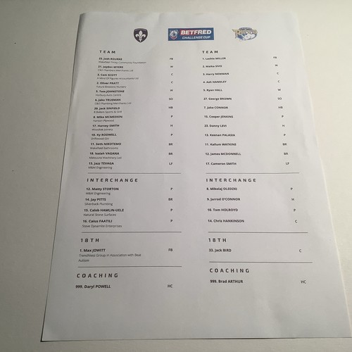 Wakefield trinity leeds - trinity, v