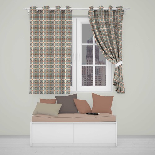 Blackout eyelet curtains teal - eyelet,