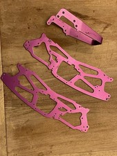 Hpi Savage 21/25/4.6 Purple Used Chassis And Roll Bar 1/8