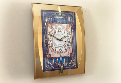Unique art deco wall clock - deco, nyc
