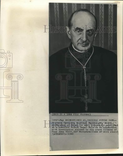1958 press photo cardinal - press,