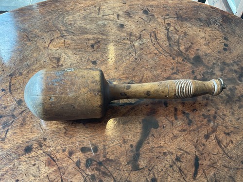 Antique wooden mallet rustic - antique,