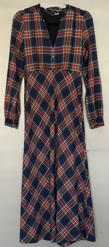 Boden blue tartan cassie tea - blue,