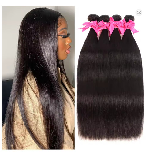 Straight bundles human hair - straight,