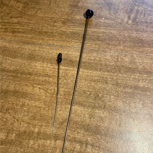 Mourning hat pins late - hat,