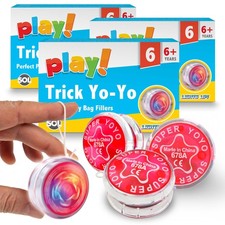 6-24 Professional YoYo Light Up Spinner Toy Pro Trick Flashing Clutch Yo Yo Kids
