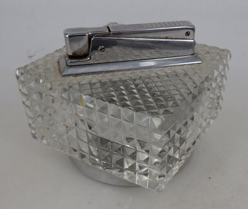 Heavy crystal glass table - glass,
