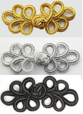 4 x Frog Fastener Button Knots