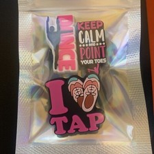 3 X Dance Ballet Tap Slider/Clog Shoe Charms