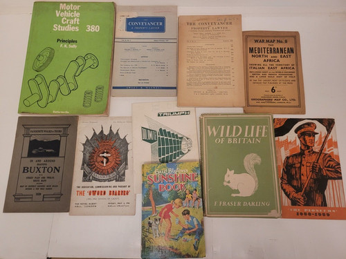 Antique vintage old books