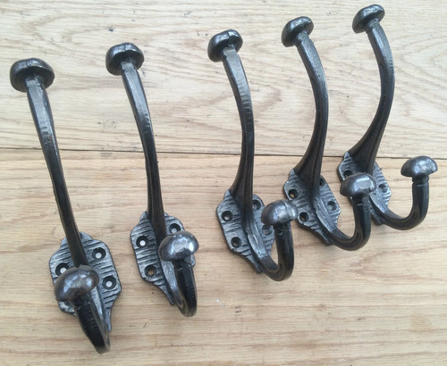 Edwardian coat hooks cast - coat, iron
