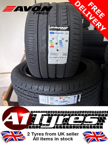 235 45r17 avon zv7 - zv7, tyres