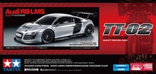 Tamiya 1/10 scale R/C model car assembly kit Audi R8 LMS 2008 (TT-02)