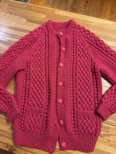 Women's Hand Knit Medium Aran