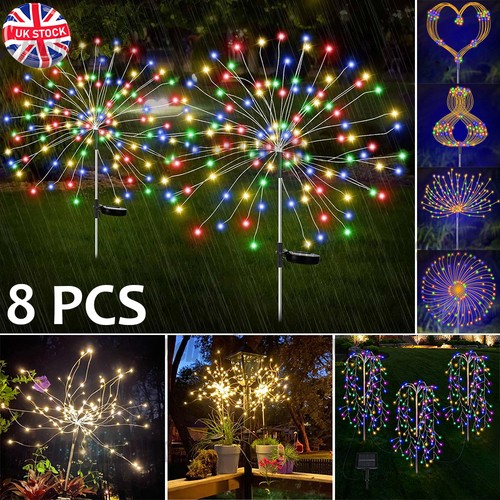 150led solar power firework - 8x,