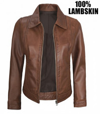 Women's Brown Real Leather