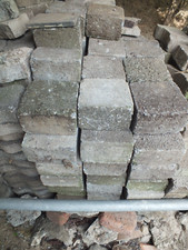 Vintage concrete paving slabs