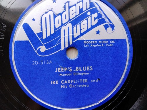 Ike carpenter 78rpm - ike, single