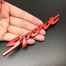 1x 3D Sport Logo Metal Chrome