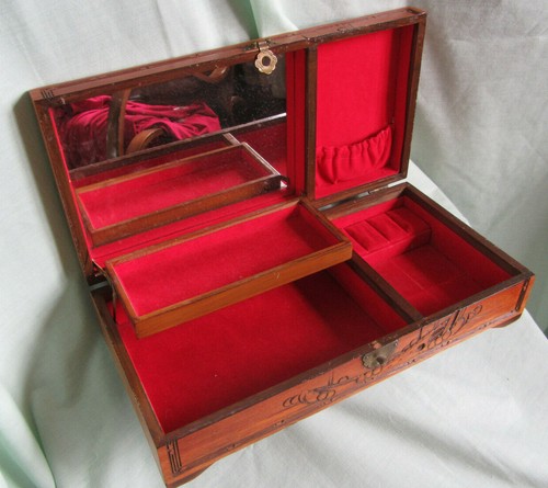 Vintage jewellery box mid - jewellery, box;