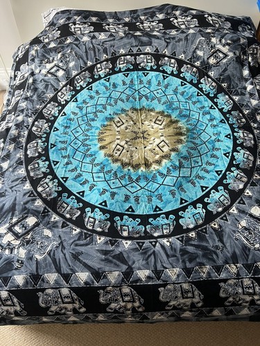 Elephant indian bed throw - elephant,
