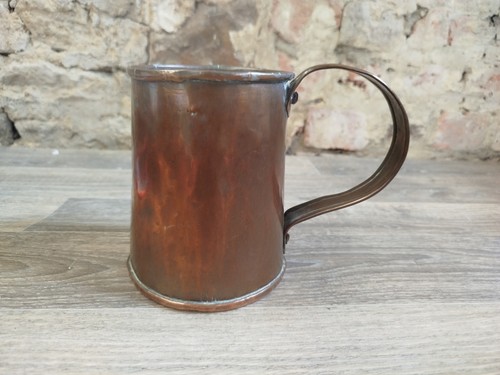 Antique copper ale measure - copper,