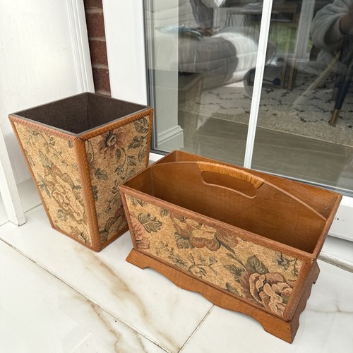 Wooden vintage magazine rack - wooden,