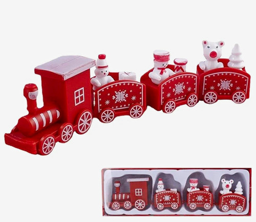 Christmas red white train - red/white,